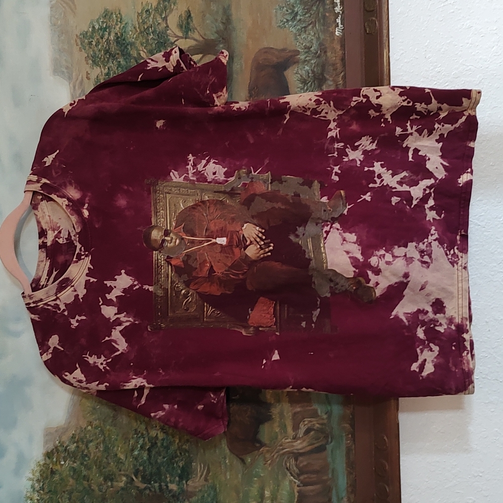 Unique Notorious Biggie Smalls on the Throne t-shirt tie-dye Size M- L